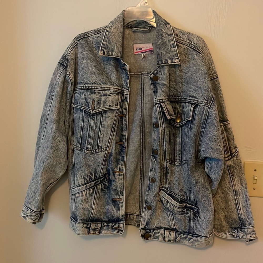 Vintage Acid Wash Denim Jacket